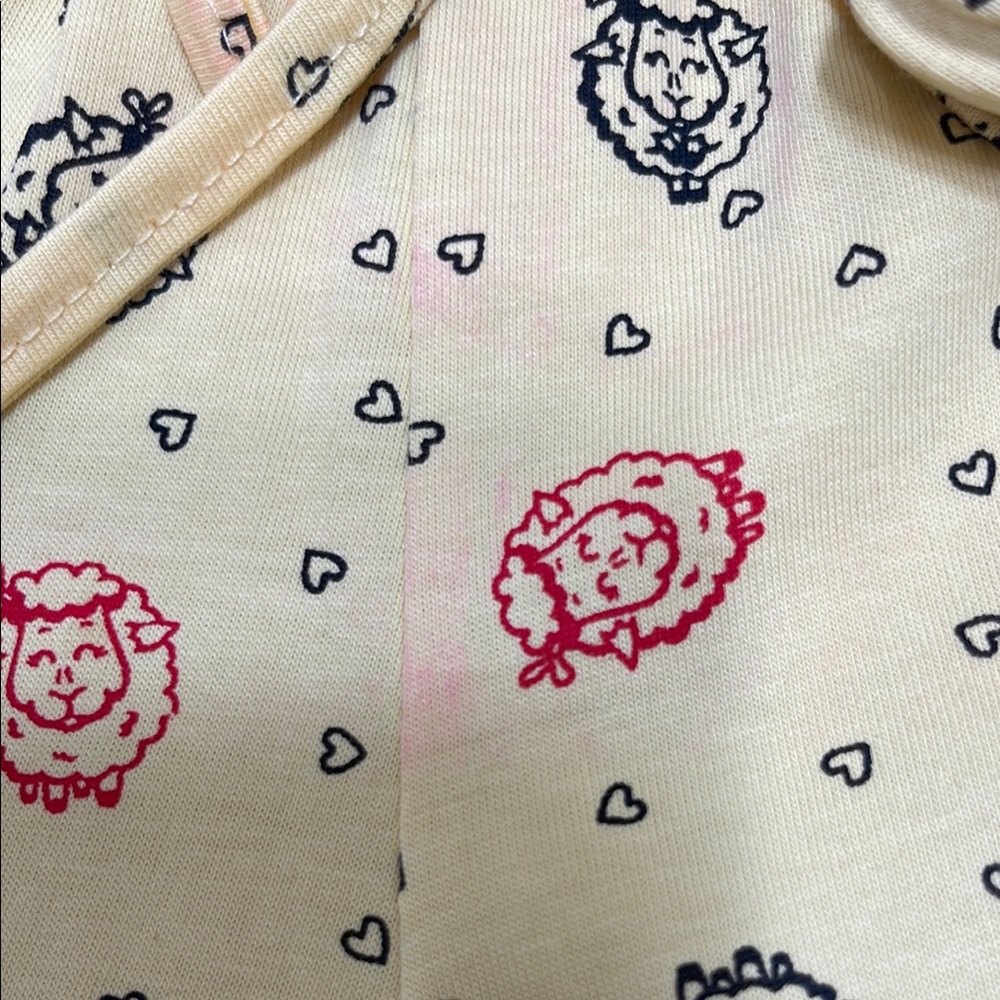 Sheep Pattern Pajama Shorts - Picture 7 of 7